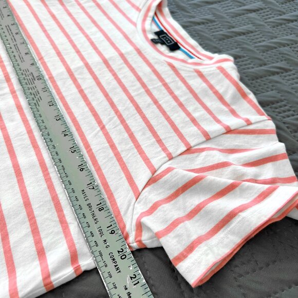 AYR Pink and White Striped Short Sleeve Tee - Picture 7 of 8